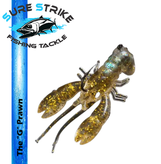 The "G" Prawn - 3pack pre rigged with hook