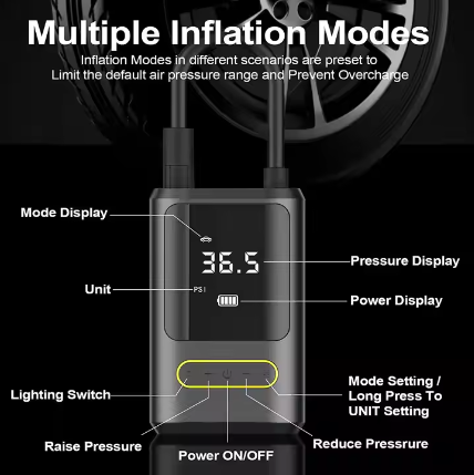 Digital Tyre inflator /Compressor Air pump