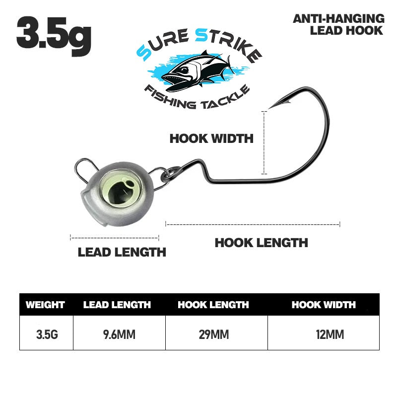 Bionic Night Glow Jig Head - Weedless