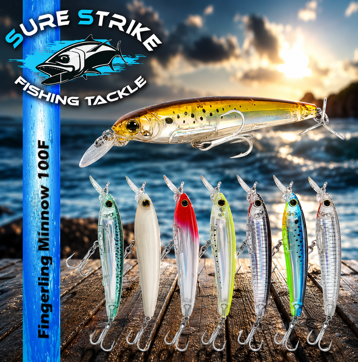 Sure Strike 3D Crystal Fingerling Minnow 100F - Arriving June 2026